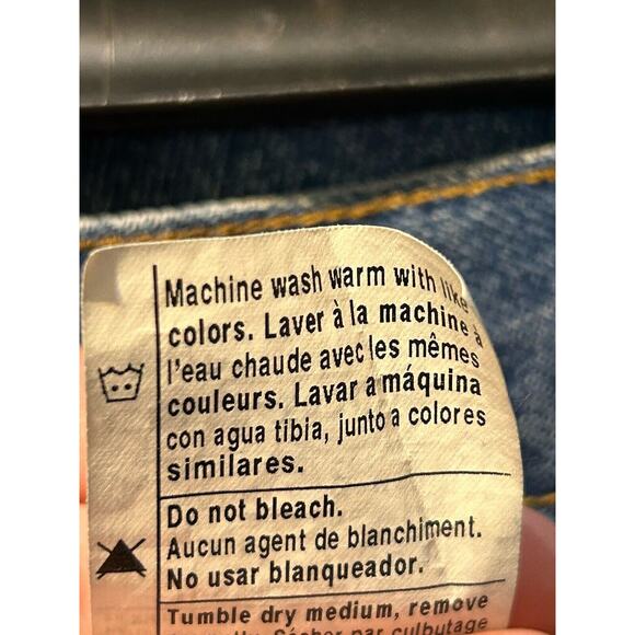 Carhartt B17 DST Relaxed Fit Denim Blue Jeans Mens 40x34 Workwear 5 Pocket - Picture 9 of 9